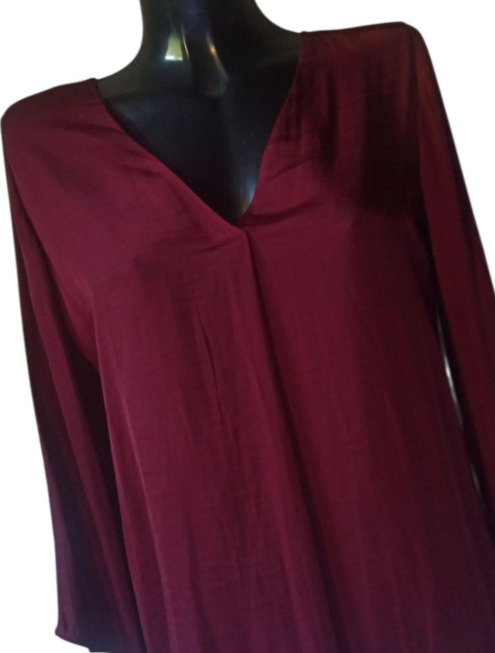 Floderse top in bordeauxkleur – photo 7